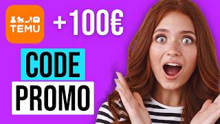 Code promo TEMU 2024 100€ GRATUIT de coupon réduction France Belgique Maroc [upl. by Anitnelav]