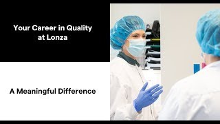 Your Career in Quality Control at Lonza [upl. by Juta]