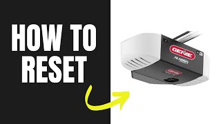 Reset Genie Garage Door Opener after Power Outage [upl. by Carrelli]