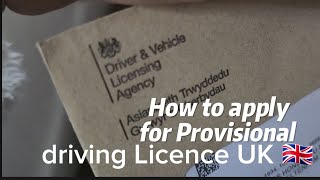 How to apply for provisional drivers license in 🇬🇧 [upl. by Muire]