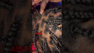 ASMR scalp oiling braids braids asmr scalp [upl. by Rez]