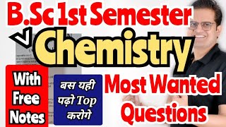 BSc 1st Semester Chemistry Most Important Questionsbedkdianmjprubsc1stsemesterchemistry [upl. by Harp]