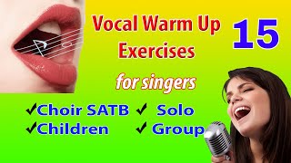 Vocalization 15  Vocal Warm ups  Voice Lesson  Choir Vocalization [upl. by Enneirb]