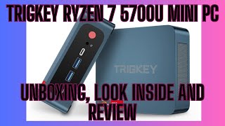 TRIGKEY Ryzen 7 5700U Mini PC Unboxing Look Inside and Review [upl. by Sanderson727]