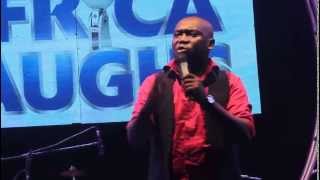 Salvador describes his wife at the Africa Laughs Show [upl. by Middleton]