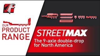 Faymonville StreetMAX the 9axle doubledrop trailer for North America [upl. by Ottavia]