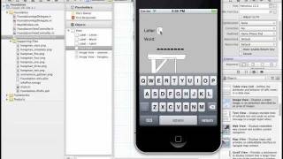 Create a Hangman game for the iPhone [upl. by Refinne538]