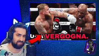 ANDREA SULLINCONTRO MIKE TYSON VS JAKE PAUL  Andreadel1988 reaction Tweener [upl. by Chemosh863]