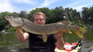 Spinnerbait Pike Fishing Eagle Lake WI  Racine County [upl. by Eduard182]