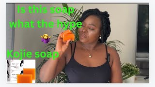 Kojie San Kojie acid Skin lightening Soap  honest Review about kojie san soap review soap me [upl. by Nezah]