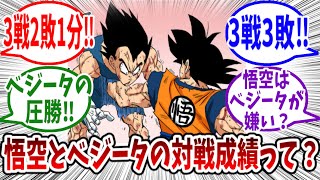 悟空とベジータの対戦成績とライバル関係について語る読者の反応集【ドラゴンボール反応集】 [upl. by Eednim773]