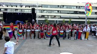 La batucada que entiende en la III fiesta del orgullo LGTBI de Coslada San Fernando de Henares [upl. by Netsrejk865]