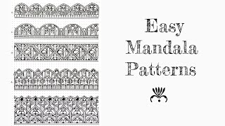 EASY MANDALA PATTERNS FOR BEGINNERS  Step by step  Halder Sumita [upl. by Assetnoc933]