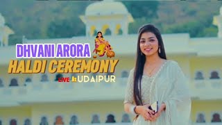 Haldi amp Mehndi Event  Live in Udaipur  Dhvani Arora  Showreel [upl. by Asilahs]