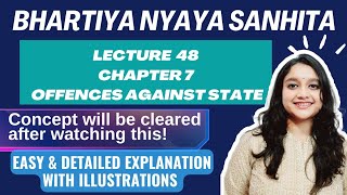 Offences Against The State S147  152  Bharatiya Nyaya Sanhita 2023  Judiciary [upl. by Marrilee]