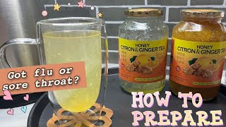 How to prepare Honey Citron and Ginger Tea [upl. by Weston]