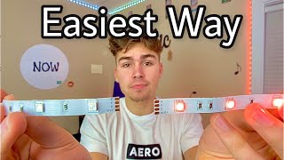 How to Connect LED Lights  No Equipment Needed  No Soldering  Easiest Way [upl. by Loos]