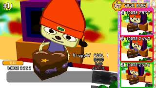 PaRappa the Rapper PSP AD HOCMULTIPLAYER GAMEPLAY 4 Players [upl. by Converse275]