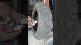 Tyre repair Chhatrapaticar tyre tires shorts [upl. by Thackeray546]