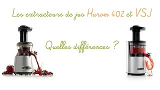 Comparatif des extracteurs de jus verticaux  Hurom 402 et Omega VSJ [upl. by Anialed332]