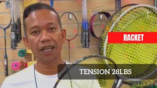 Racket tension 28lbs [upl. by Noied]