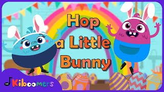 Hop a Little Jump a Little Easter Bunny Song  The Kiboomers Spring Songs for Preschool [upl. by Haldas]