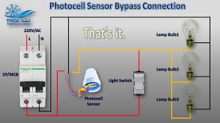 Photocell Sensor Bypass Connection Light wiring [upl. by Sebastian727]