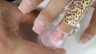 Las uñas acrilicas más fáciles del mundo que hasta un bebe las puede hacer con técnica dip nails [upl. by Vasilek496]