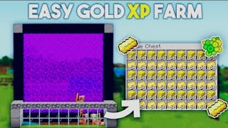 Minecraft Gold XP Farm 120121 Tutorial in Bedrock amp MCPE [upl. by Dlnaod628]