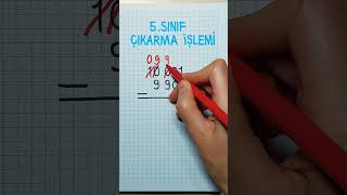 5SINIF🟣Çıkarma İşlemi➡️ çıkarma çıkarmaişlemi ✅️✅️ [upl. by Airdnax]