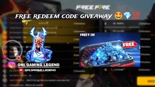 FREE REDEEM CODE GIVEAWAY WITH COSTOM 🤩💯💎 freefire freefirelivestream freefirelive livestream [upl. by Ainej815]