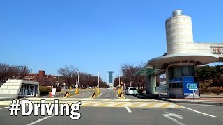 Driving around Daegu University Campus 대구대학교 캠퍼스 South Korea [upl. by Divad]