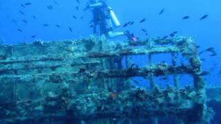 Zenobia Wreck Part II  Stern  3D Sketch Model bottom at 42m the Bridge Trucks [upl. by Laurance]