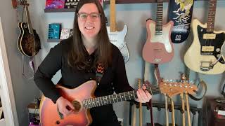 Fender Acoustasonic Jazzmaster Demo and Review with and Without Pedals [upl. by Aynotal]