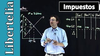 ✔ Impuestos análisis gráfico y de excedentes  Microeconomía  Libertelia [upl. by Oicatsana]