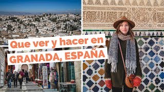 10 Cosas Que Ver y Hacer en Granada España Guía Turística [upl. by Esirehs378]