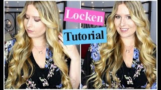 LOCKEN TUTORIAL MIT EINEM LOCKENSTAB [upl. by Alric]