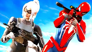 quotSpiderMan amp Black Cat Rescue A Cinematic Blockbuster Superhero Missionquotin GTA5 [upl. by Adnar693]