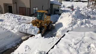 福井県 大雪による除雪 子供に見せたら大興奮① [upl. by Saraiya]