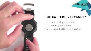 SAV  NDL  ONDAILY 700  GEONAUTE Hoe de batterij vervangen [upl. by Judsen]