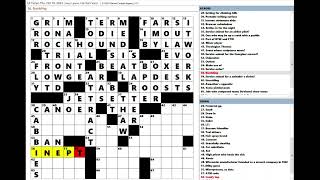 Los Angeles Times LAT Crossword Puzzle 10102024 [upl. by Armil]