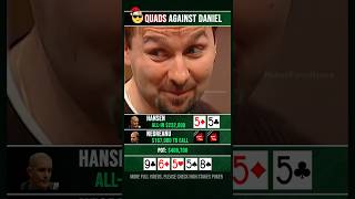 Quads aginst Daniel Negreanu poker [upl. by Zeb]