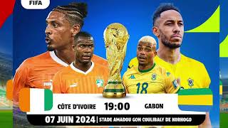 QUALIFICATION COUPE DU MONDE COTE DIVOIRE GABON Groupe F  Zone Afrique [upl. by Ivetts]