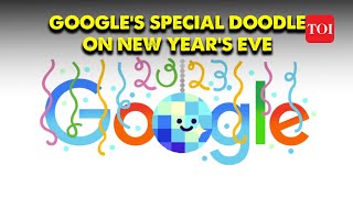 Happy New Year 2024  Heres How Google Doodle is celebrating New Years Eve  The Origin of Doodles [upl. by Obediah422]