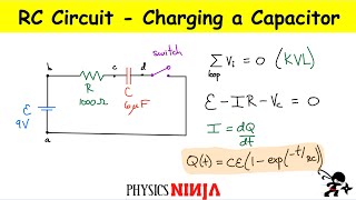 RC Circuit Charging a capacitor [upl. by Innavoig751]