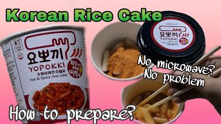 How to prepare YOPOKKI Cup  Korean Instant Tteokbokki [upl. by Willie70]