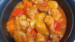 How To Cook Chicken Mechado Easy Chicken Recipe by Estella channel [upl. by Traggat]