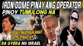 MGA PILIPINO TUMULONG NA para IPAG TANGGOL ang ISRAEL sa GERA IRON DOME PINAY ANG OPERATOR [upl. by Robinetta563]