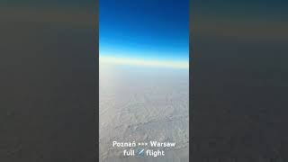 Full flight from Poznan to Warsaw [upl. by Atnoid]