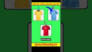 Only 1 Can Pass This Color Test – Are You In 🎯🇦🇺🇵🇹 jersey quiz shorts ronaldo [upl. by Elli]